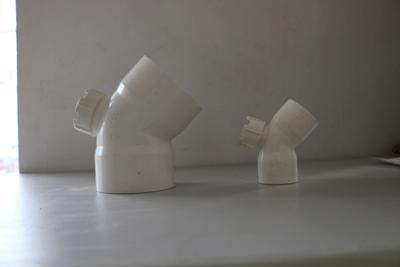 45度弯头带检口